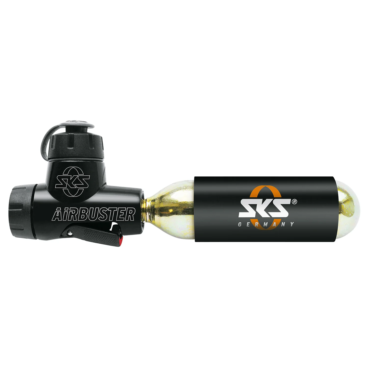 Zapalnik CO2 SKS GERMANY AIRBUSTER + gwintowany nabój CO2 16 g (x1) - Image 2