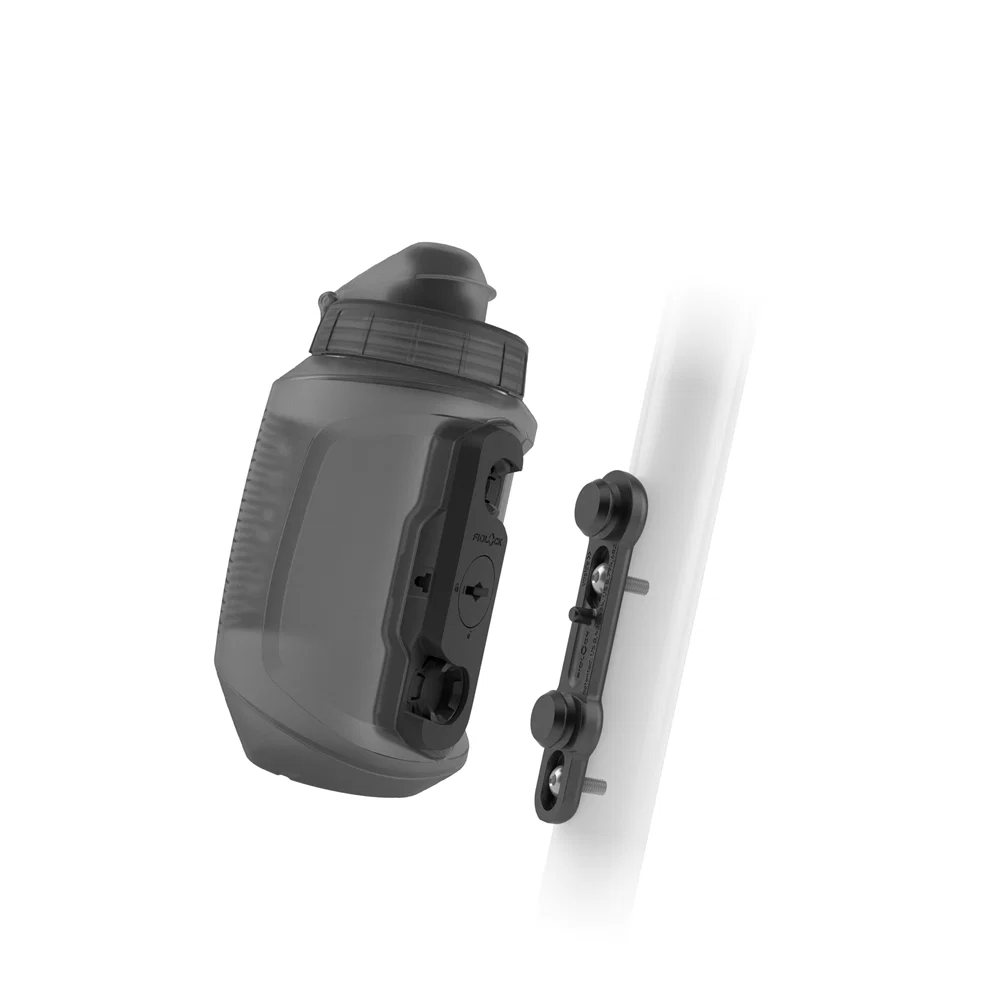 Zestaw bidon i koszyk na bidon FIDLOCK TWIST BIKE BASE 550 ml Smoked