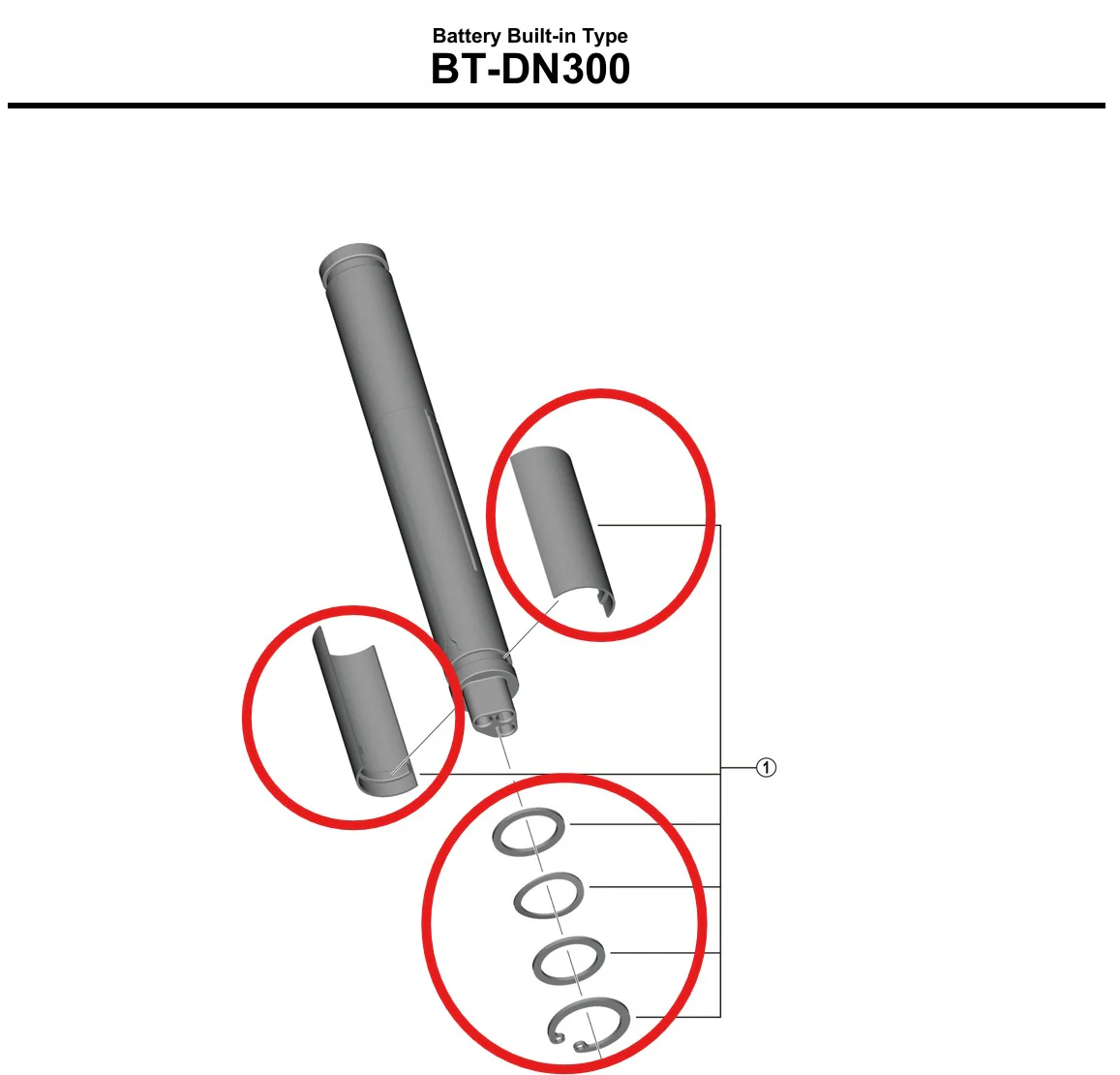 Zasilacz akumulatora SHIMANO BT-DN300