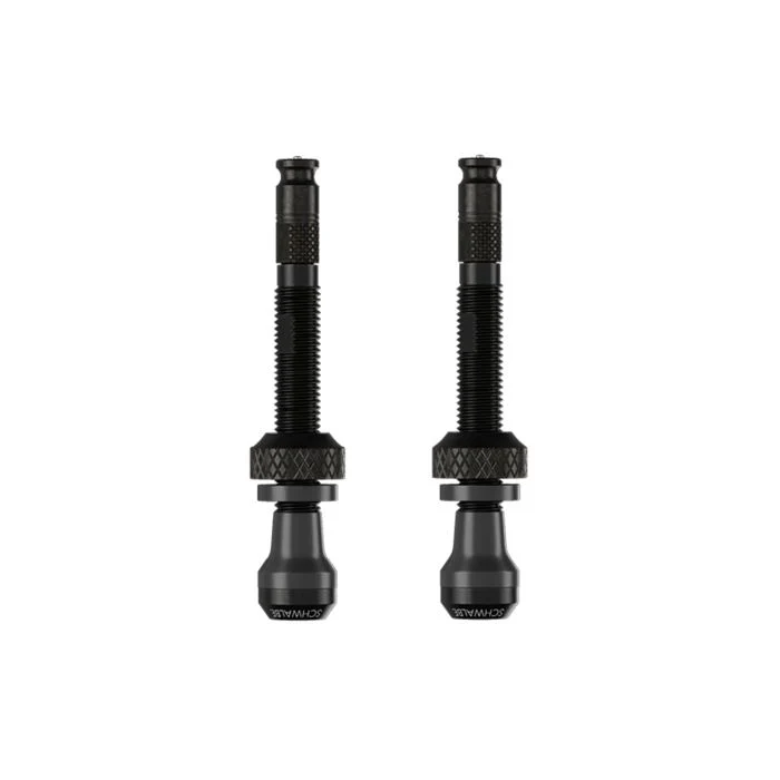Zestaw 2 zaworów bezdętkowych SCHWALBE CLIK VALVE 40 mm czarny