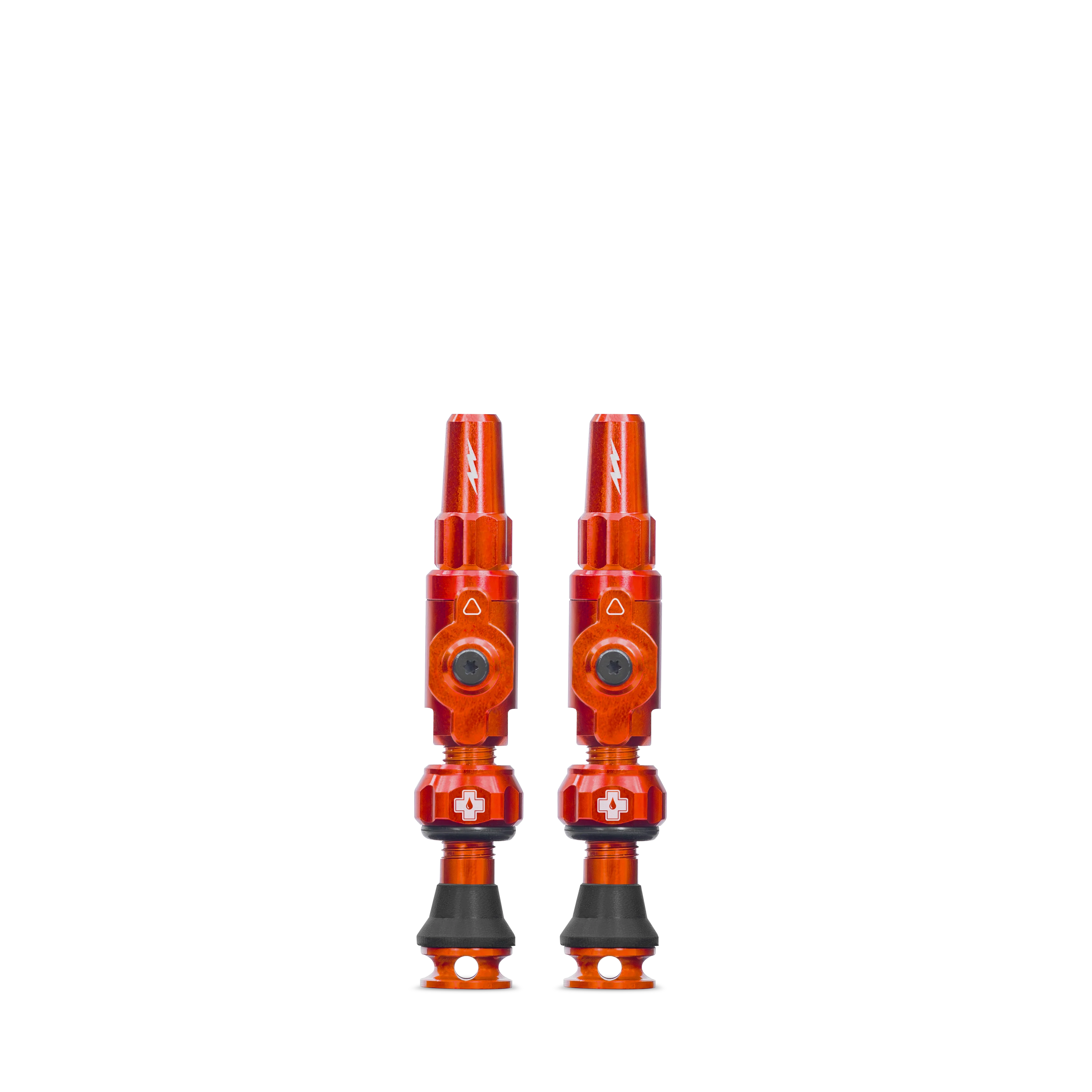 Zawory bezdętkowe MUC-OFF Big Bore Lite (Presta) Small Orange