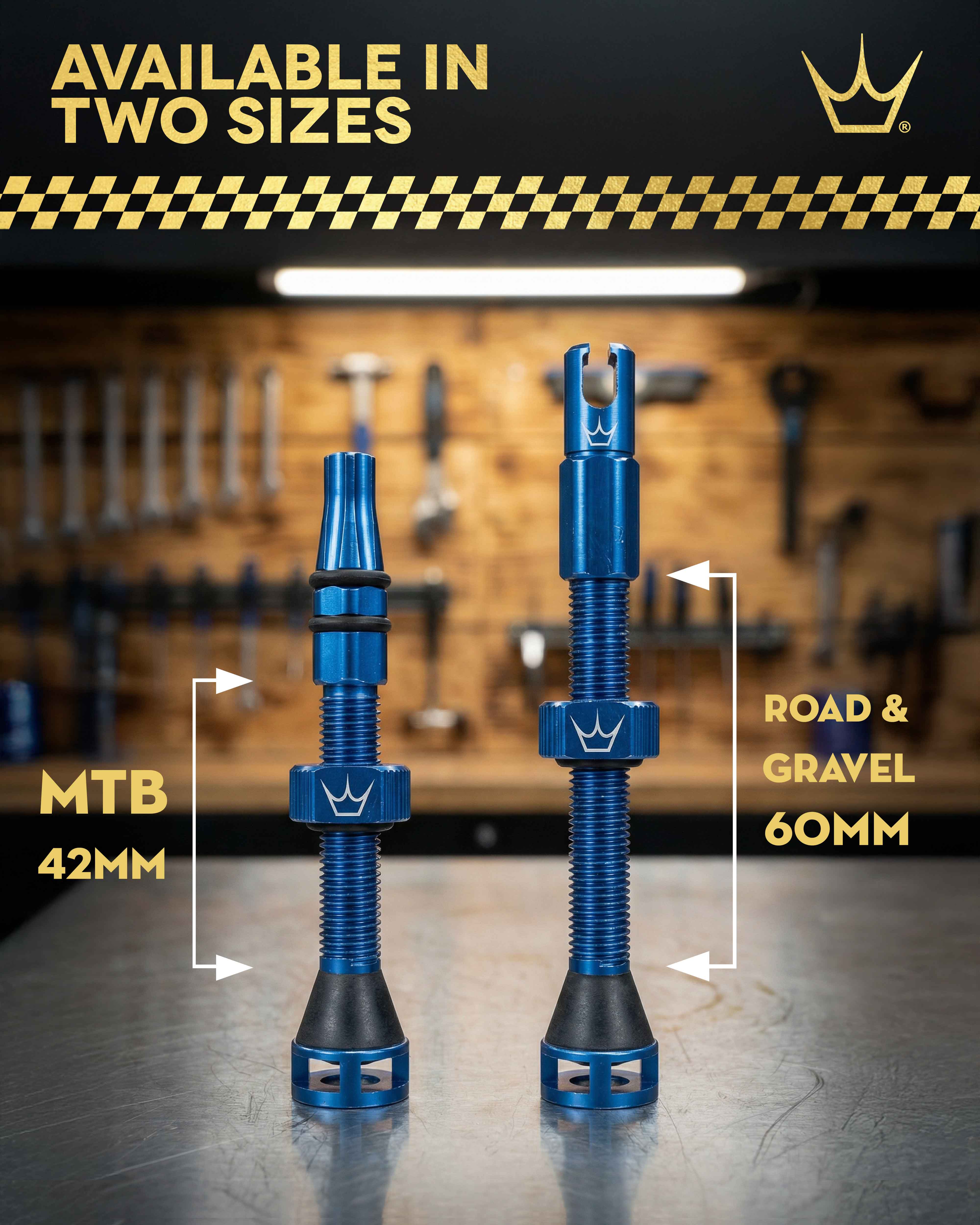 Zawory bezdętkowe PEATY'S HOLESHOT FAST FLOW 42 mm (x2) brązowe - Image 7