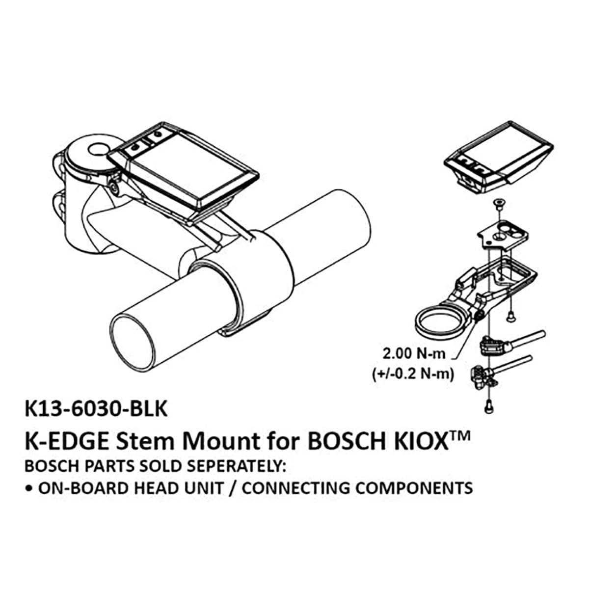 Zdalny uchwyt do komputera BOSCH E-BIKE K-EDGE Czarny - Image 7