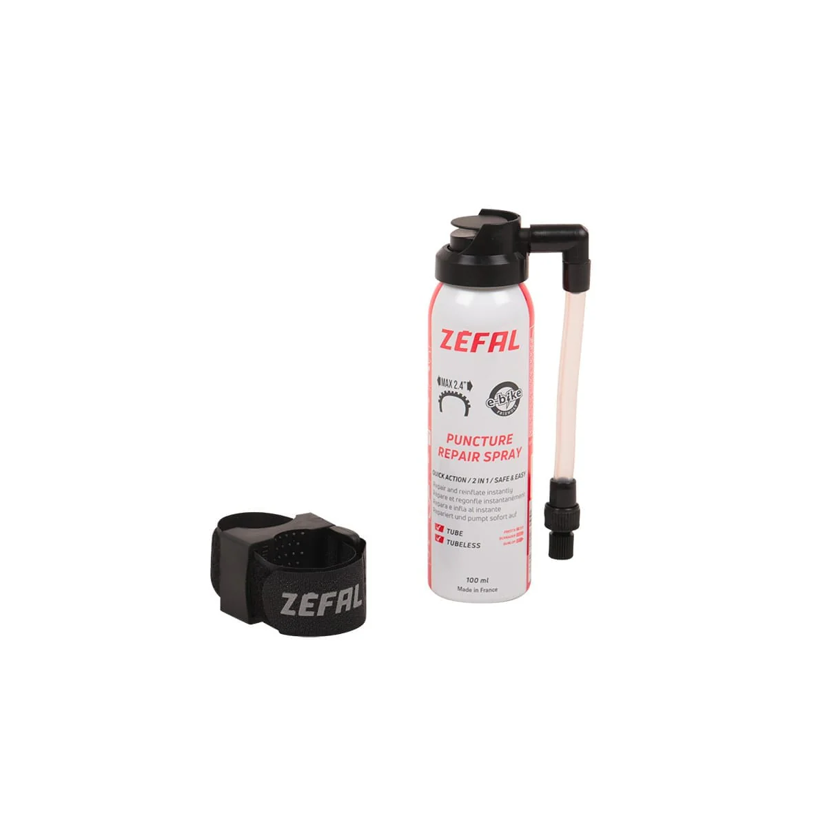 ZEFAL REPAIR Spray naprawczy po przebiciu (100 ml. 2,2") + wspornik ramy