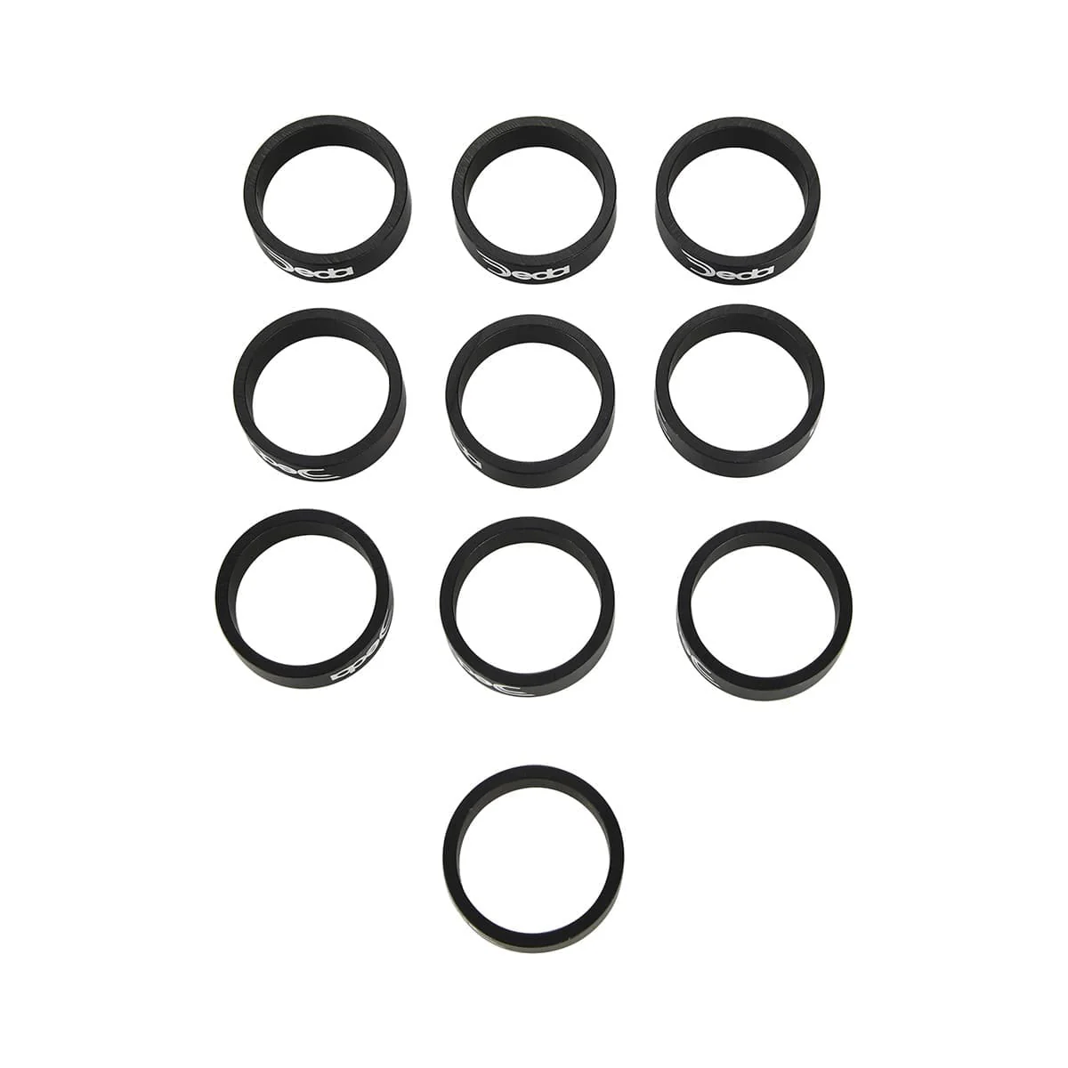 Zestaw 10 przekładek kierowniczych DEDA 1 1/8" z aluminium o wysokości 10 mm - Image 2
