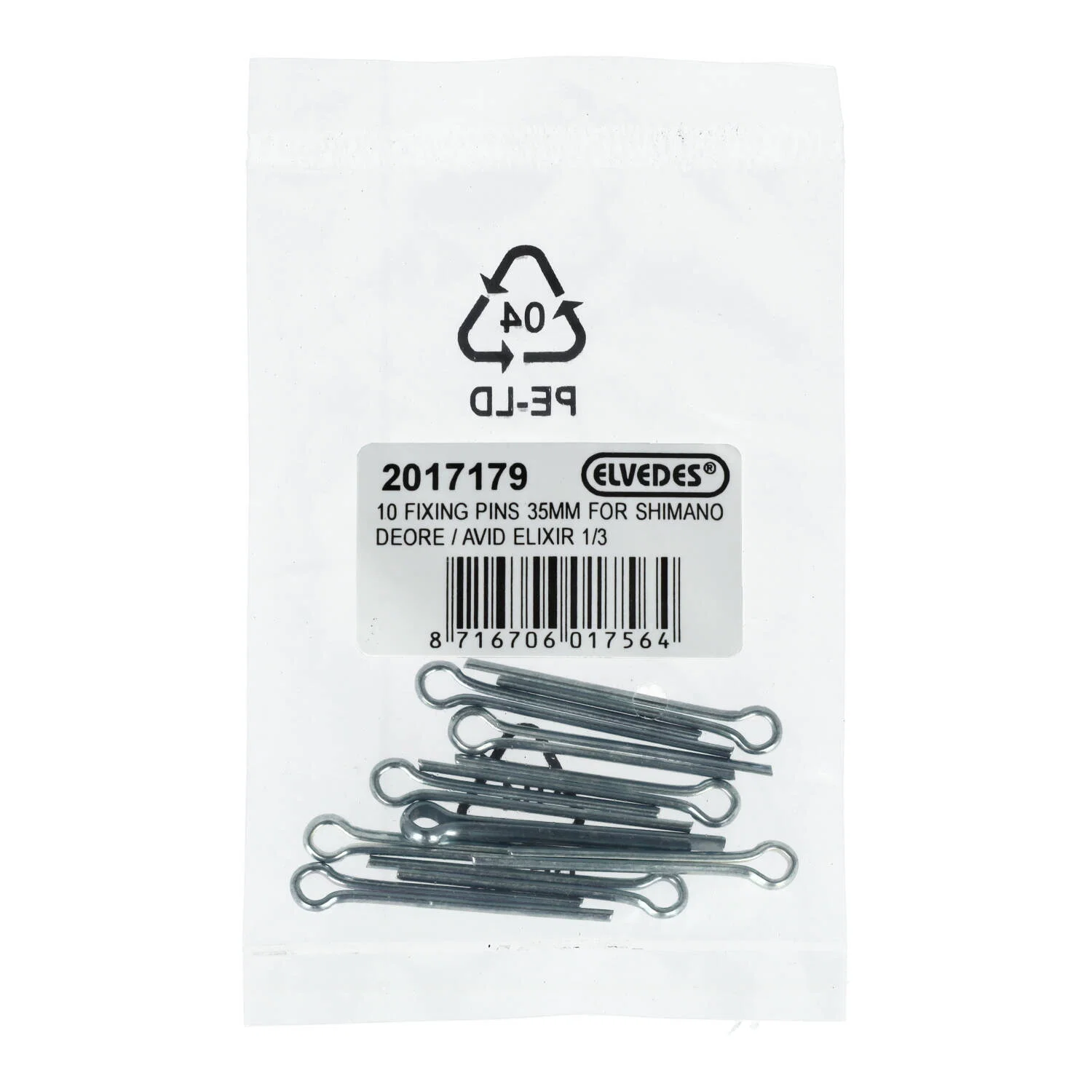 Zestaw 10 sworzni ELVEDES 35 mm do Shimano Deore/Avid Elixir 1/3 - Image 2