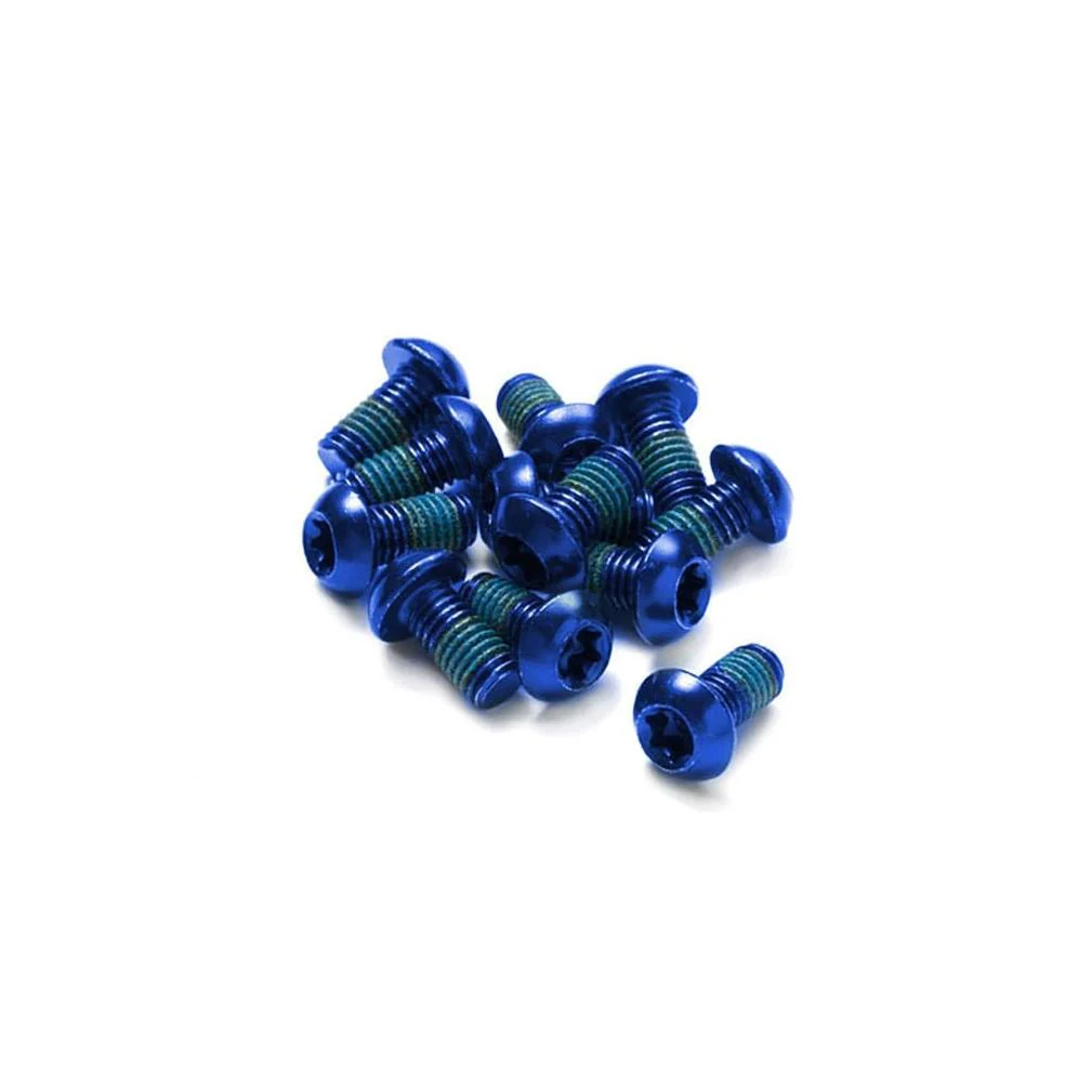 Zestaw 12 anodowanych na niebiesko śrub dyskowych REVERSE COMPONENTS