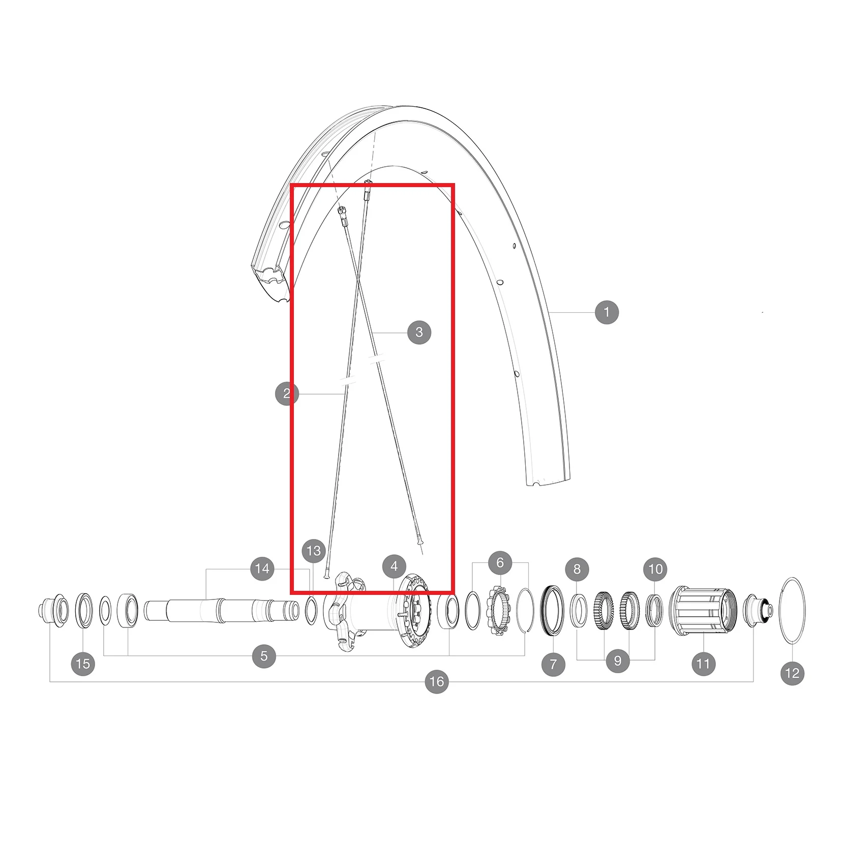 Zestaw 12 szprych MAVIC COSMIC PRO CARBON 277 mm Ar