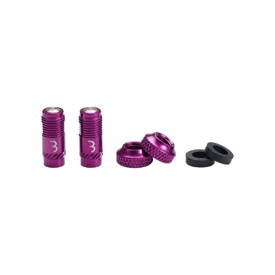 Końcówki zaworów BBB CORE CAP Purple (x2) - Image 3