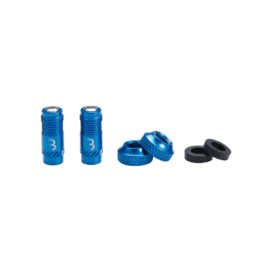 Końcówki zaworów BBB CORE CAP Blue (x2) - Image 3