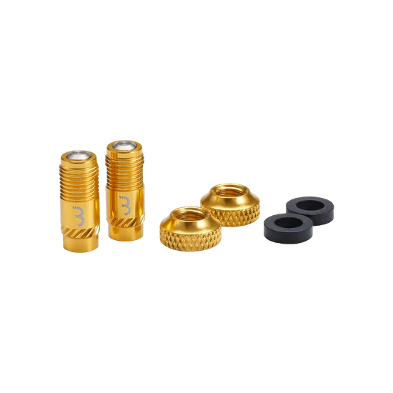 Końcówki zaworów BBB CORE CAP Gold (x2)