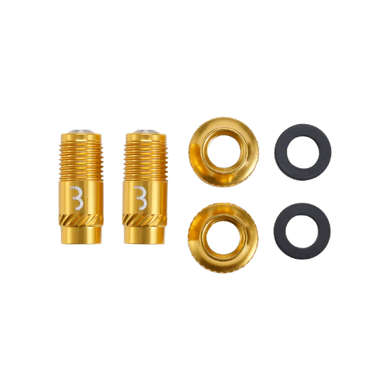 Końcówki zaworów BBB CORE CAP Gold (x2) - Image 2