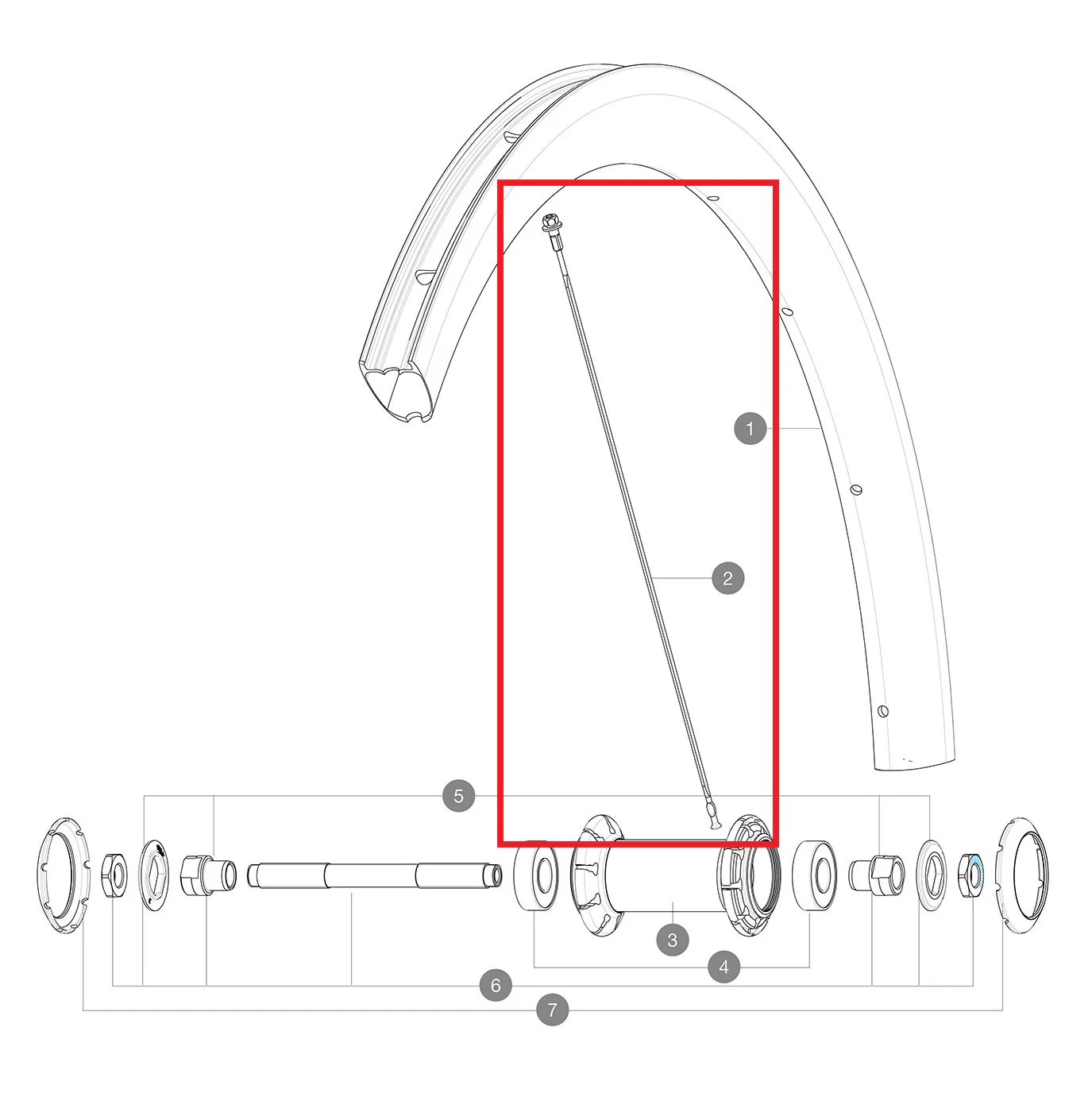 Zestaw 12 szprych MAVIC COSMIC PRO CARBON UST 268 mm przód/tył