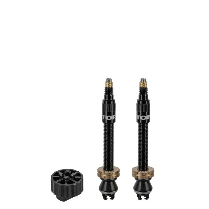 Zestaw 2 zaworów bezdętkowych TOPEAK TURBOFLOW czarny