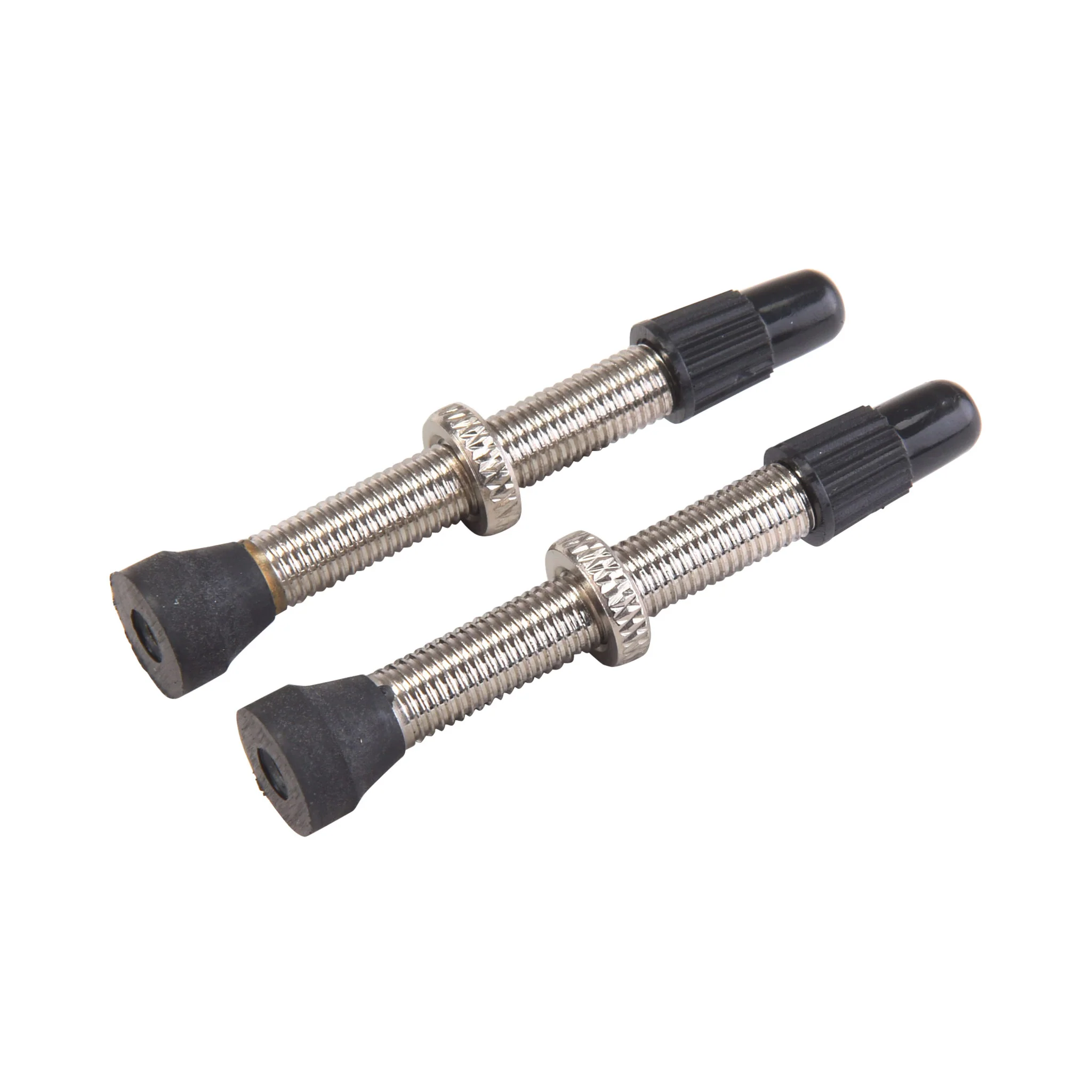 Zestaw 2 zaworów VAR Presta Mosiądz 44 mm Srebrny Mat - Image 2