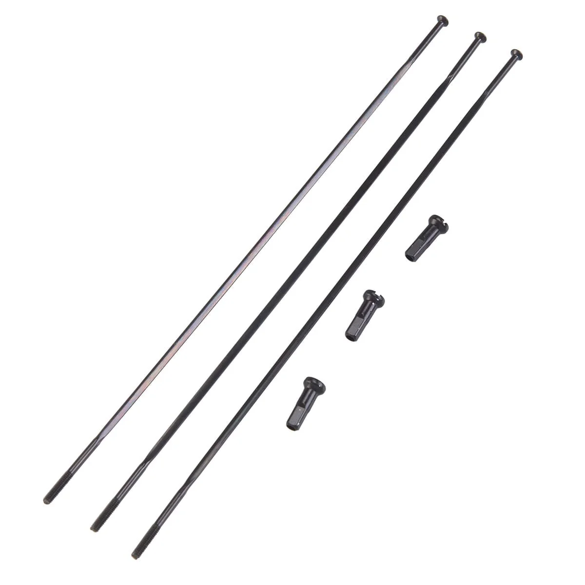 Zestaw 3 zewnętrznych prostych szprych ZIPP 808 CX RAY Black 210 mm