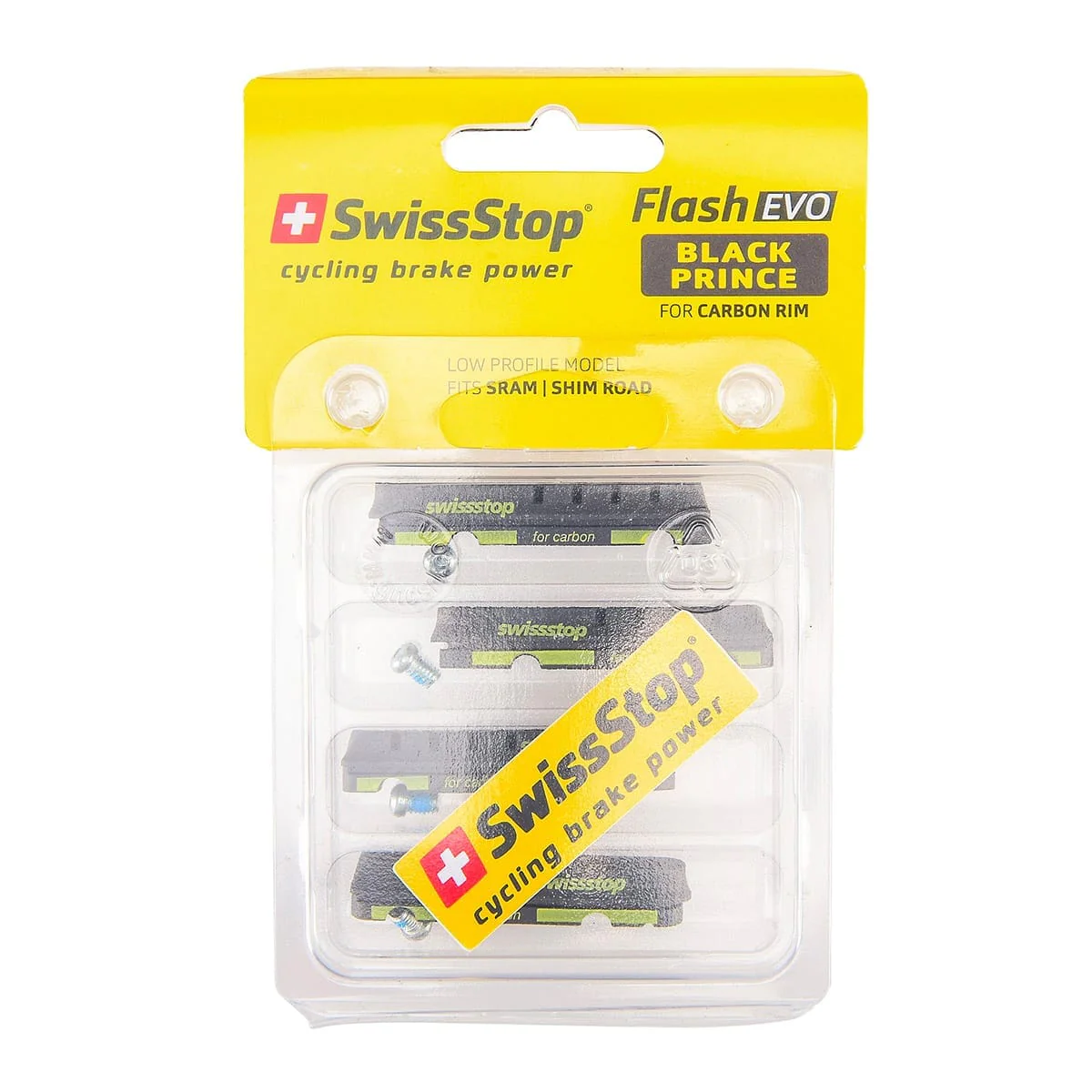 Zestaw 4 łyżew SWISS STOP FLASH EVO Carbon Black - Image 2