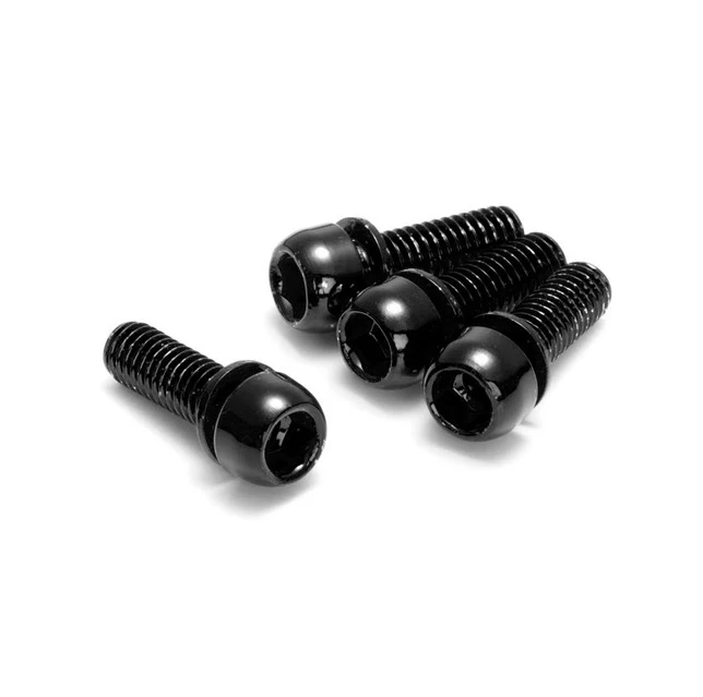 Zestaw 4 śrub mocujących REVERSE COMPONENTS M6 x 18 mm do strzemion, czarne