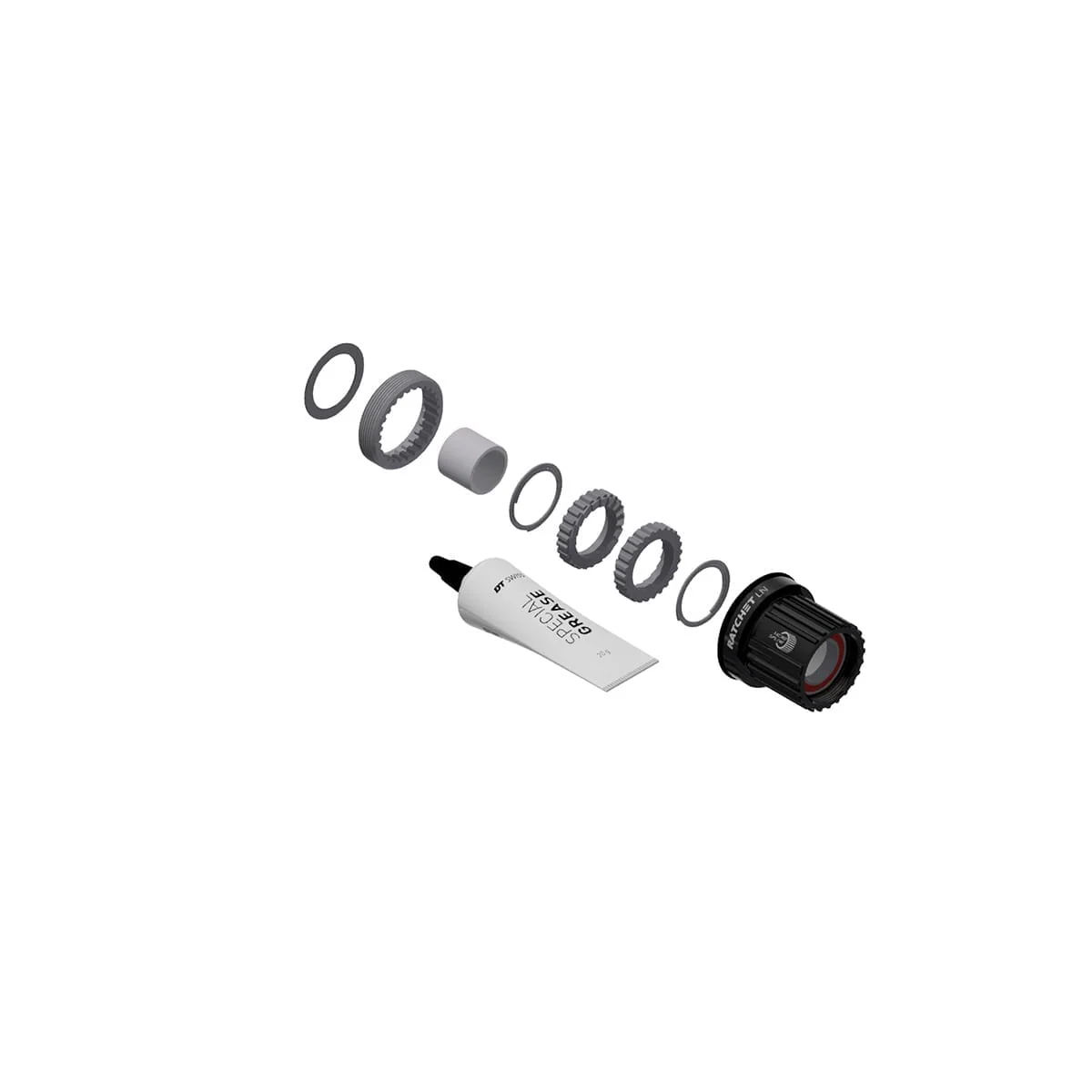 Zestaw do konwersji DT SWISS Ratchet LN Vtt Shimano MicroSpline 12v Alu #HXYXXX00N3770S