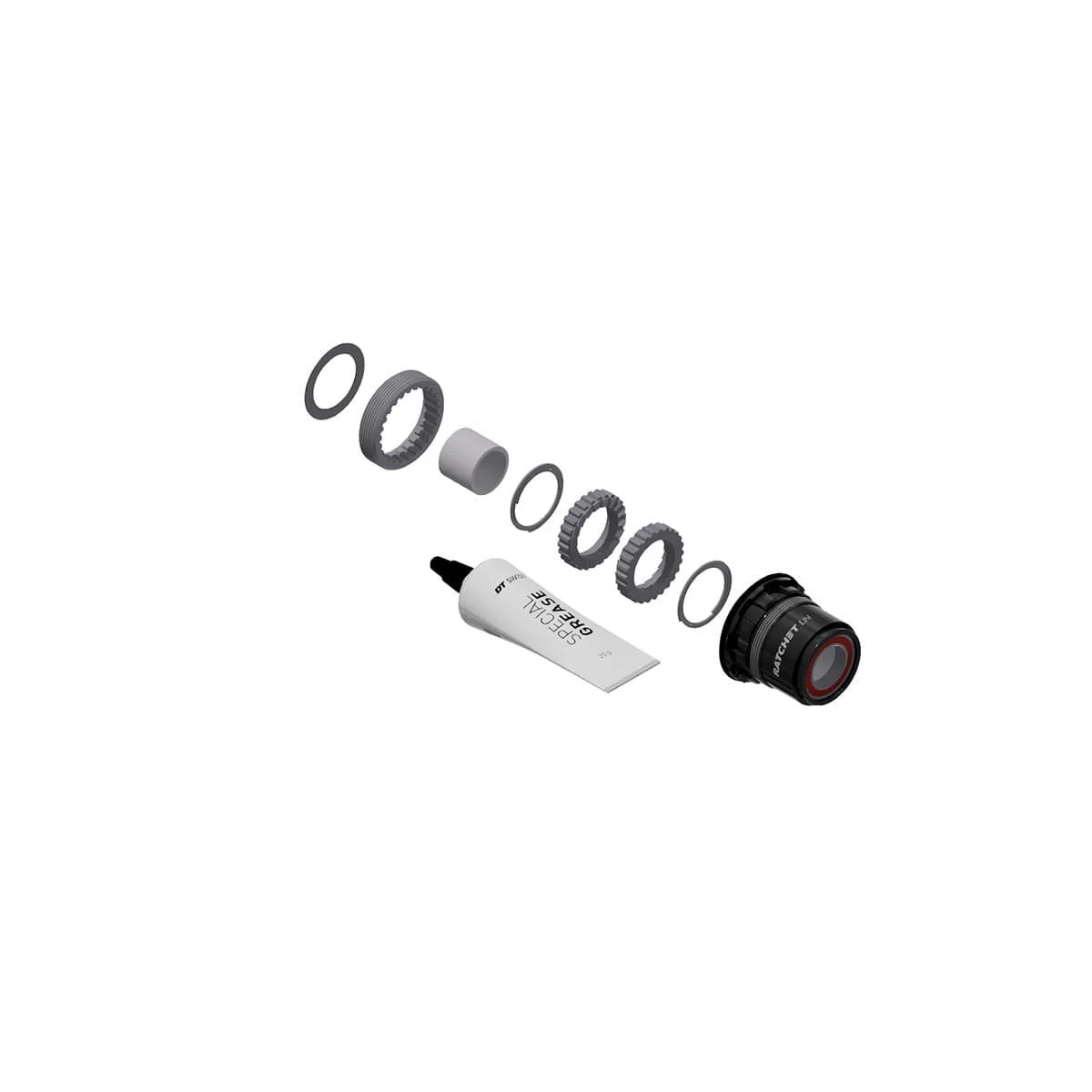 Zestaw do konwersji DT SWISS Ratchet LN Vtt Sram XD Alu #HXYXXX00N3769S