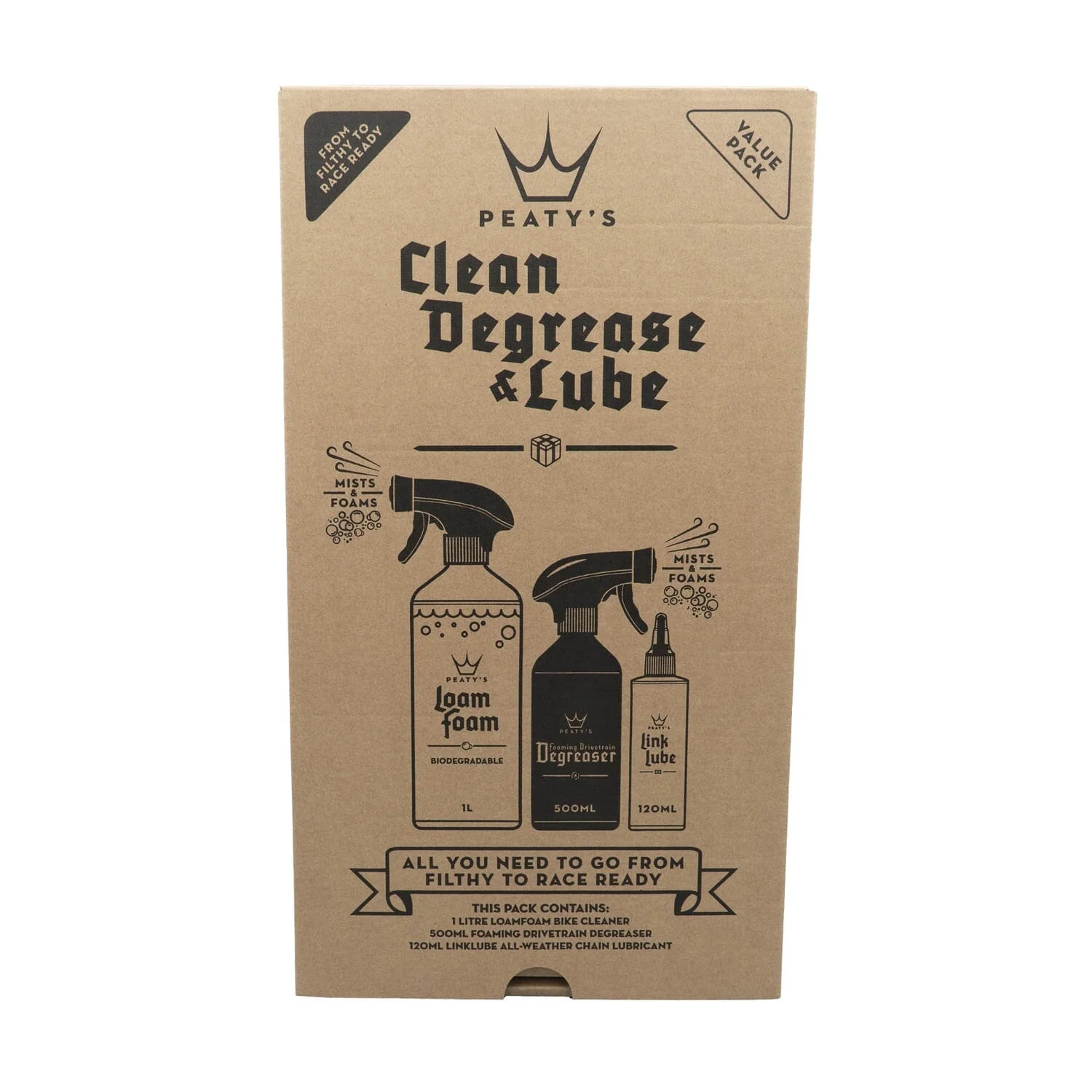 Zestaw konserwacyjny PEATY'S WASH DEGREASE LUBRICATE STARTER PACK - Image 3