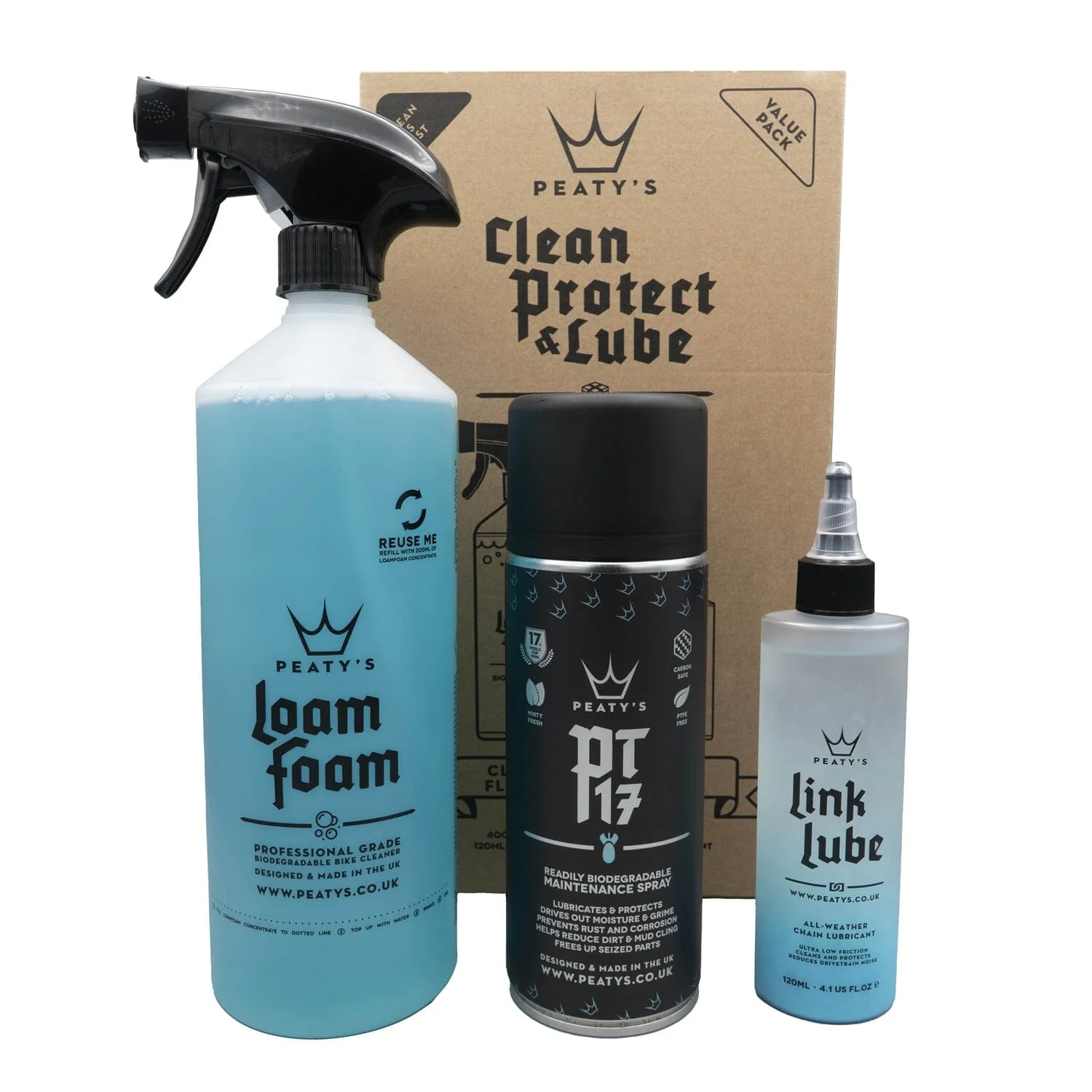 Zestaw konserwacyjny PEATY'S WASH PREVENT LUBRICATE STARTER PACK - Image 2