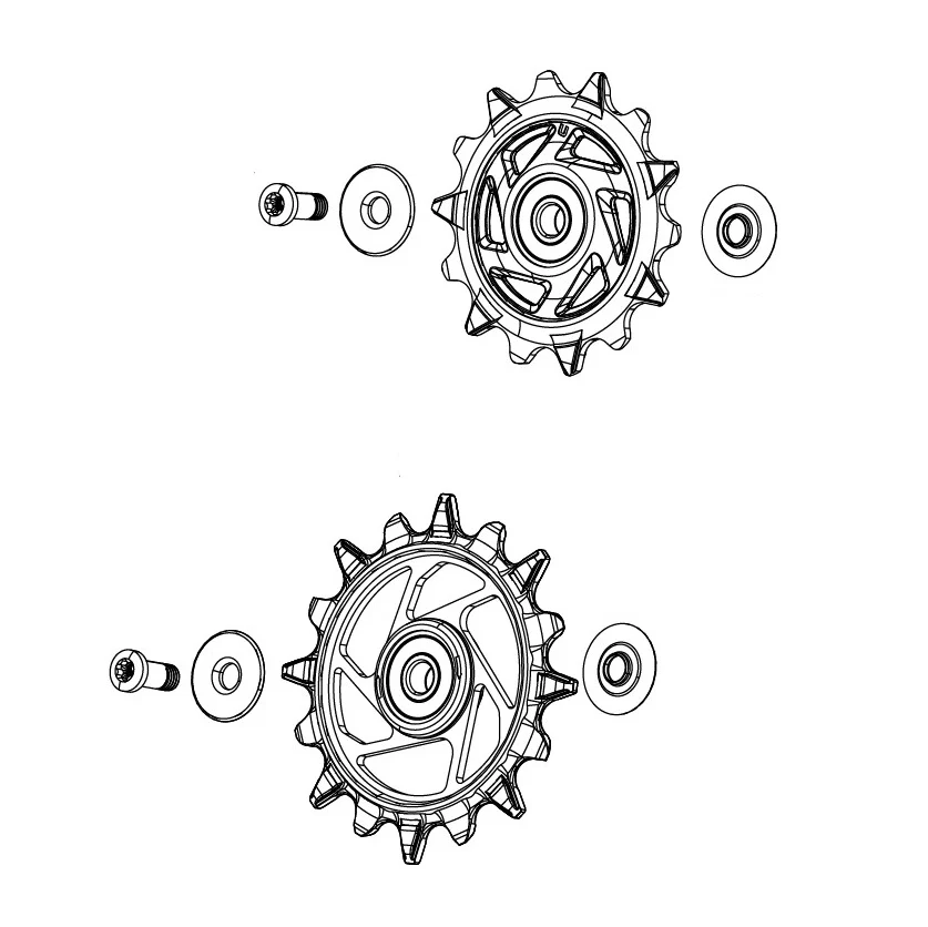 SRAM XX-SL T-TYPE EAGLE AXS / RED XPLR E1 12-biegowe koszyki przerzutki tylnej