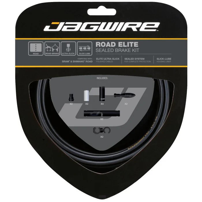 Zestaw linek i okładzin hamulcowych JAGWIRE ROAD ELITE SEALED czarny