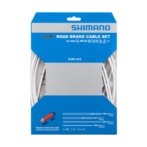 Zestaw linek i przewodów hamulcowych SHIMANO DURA-ACE 9000 White