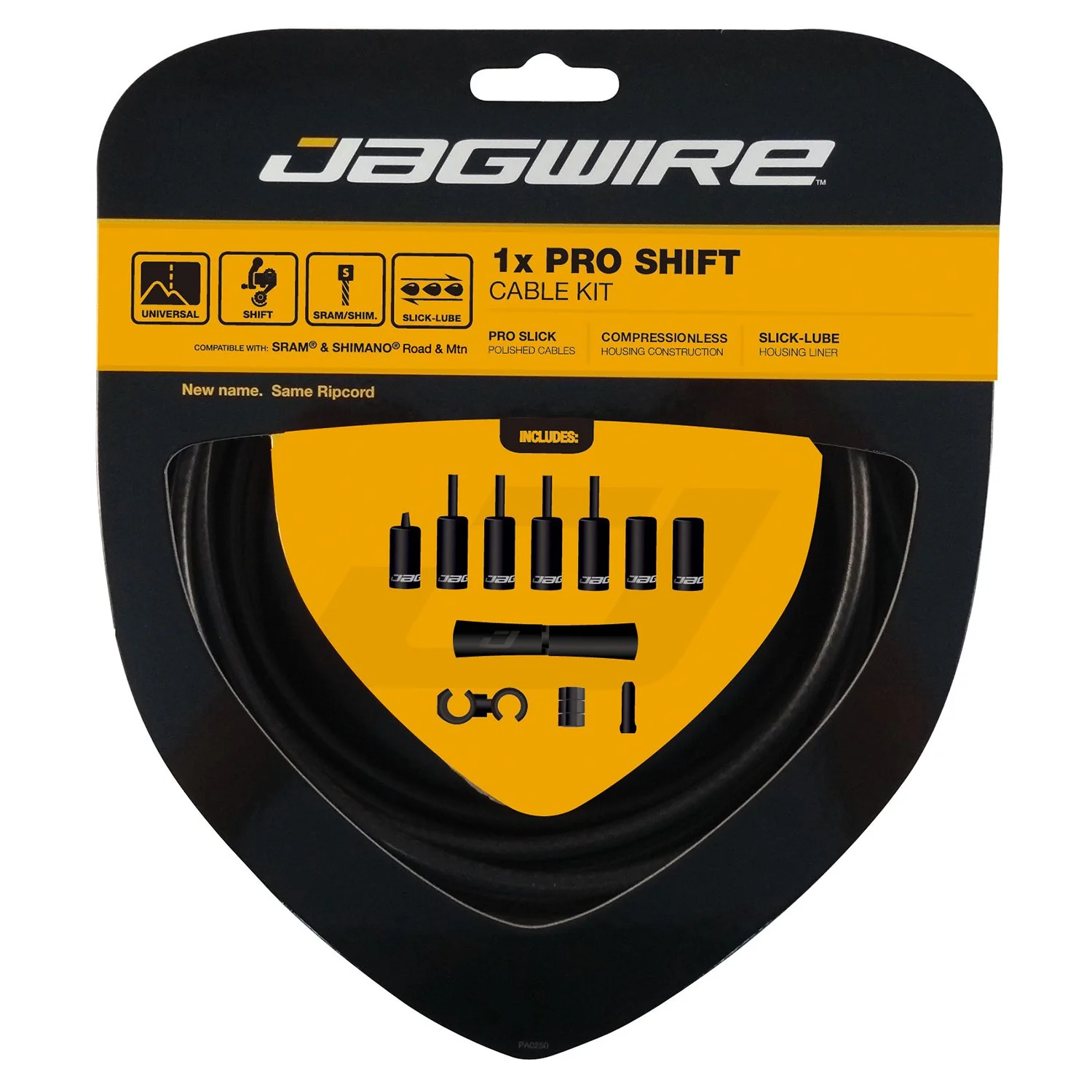 Zestaw linek i węży do przerzutki JAGWIRE PRO SHIFT 1X czarny/stalowy