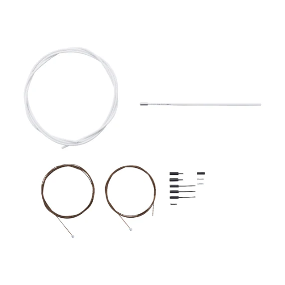 Zestaw linek i węży przerzutki SHIMANO DURA-ACE 9100 Polymer White - Image 2