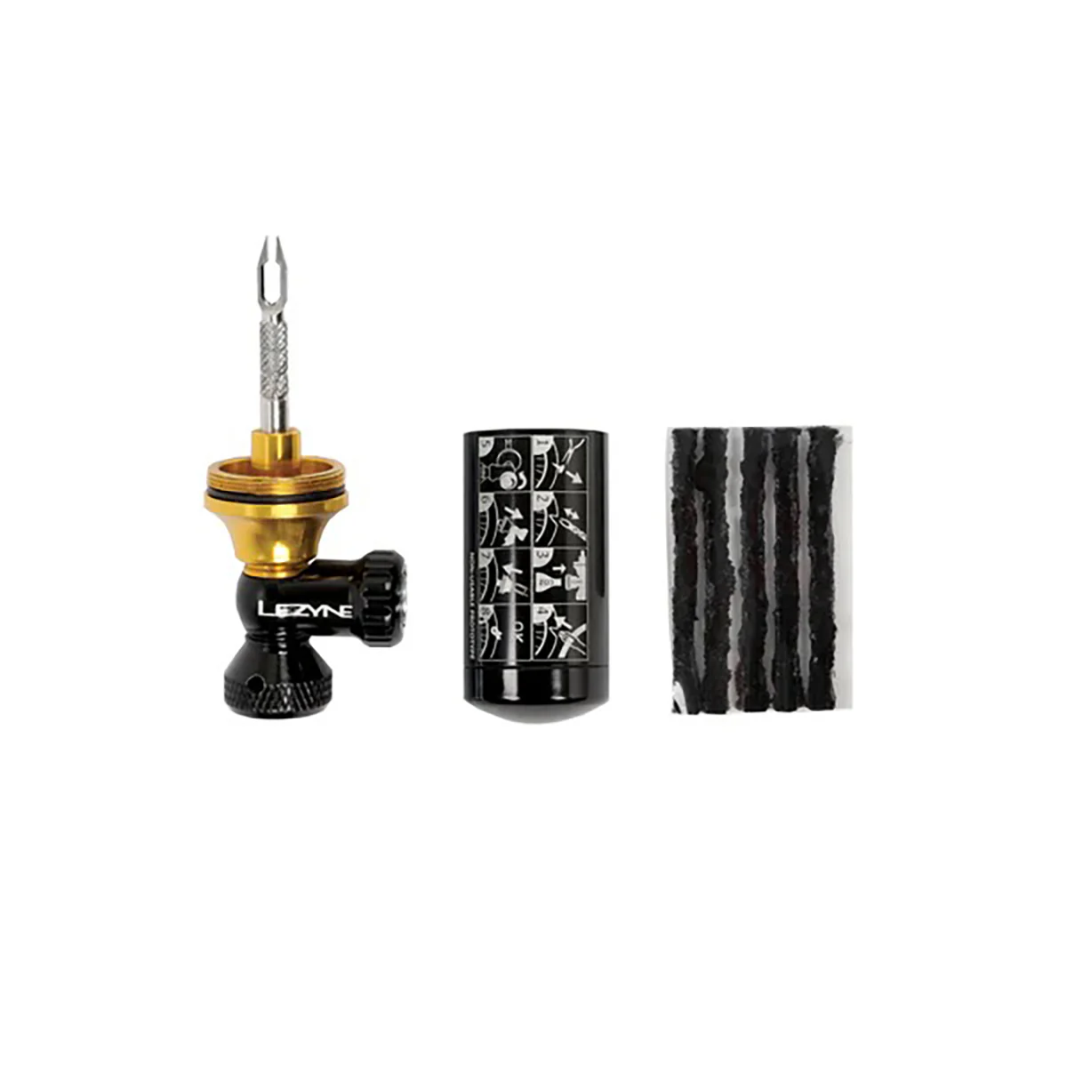 Zestaw naprawczy do opon bezdętkowych CO2 LEZYNE BLASTER + 5 knotów + 2x naboje CO2 - Image 4