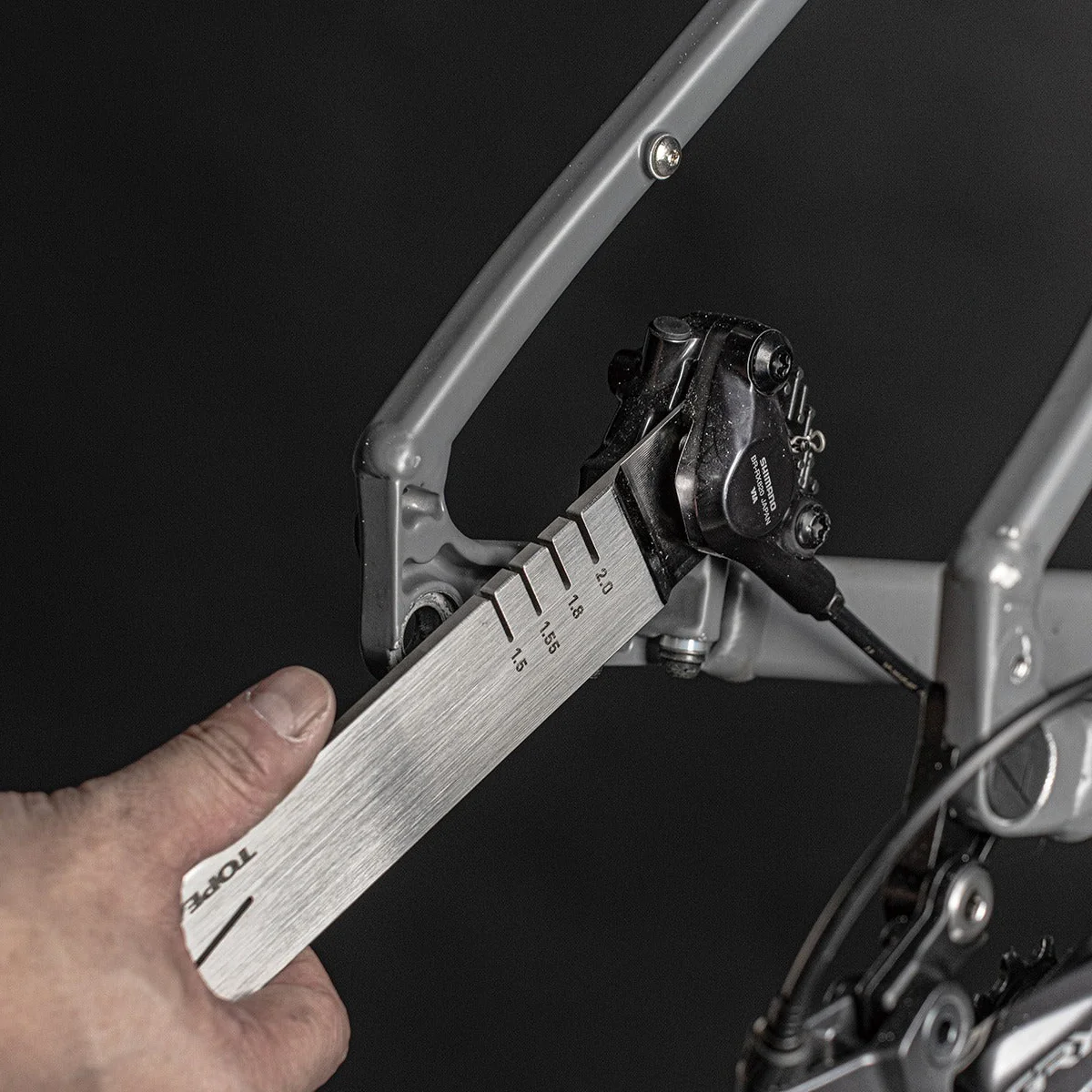 Zestaw narzędzi 3 w 1 do tarcz/tłoków TOPEAK ROTOR TRUING TOOL - Image 3
