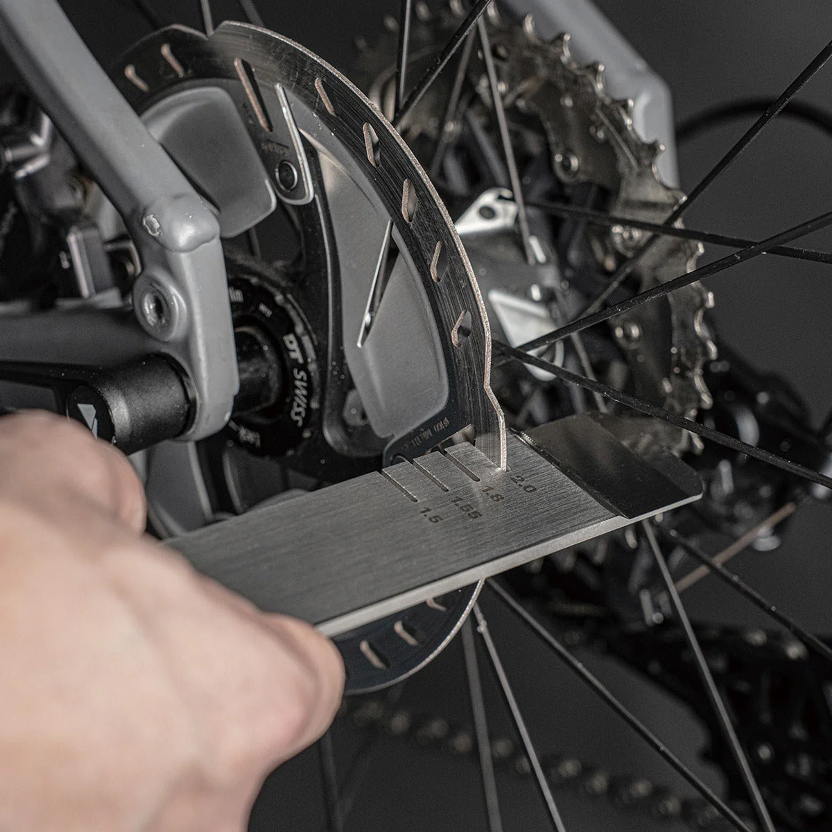 Zestaw narzędzi 3 w 1 do tarcz/tłoków TOPEAK ROTOR TRUING TOOL - Image 4