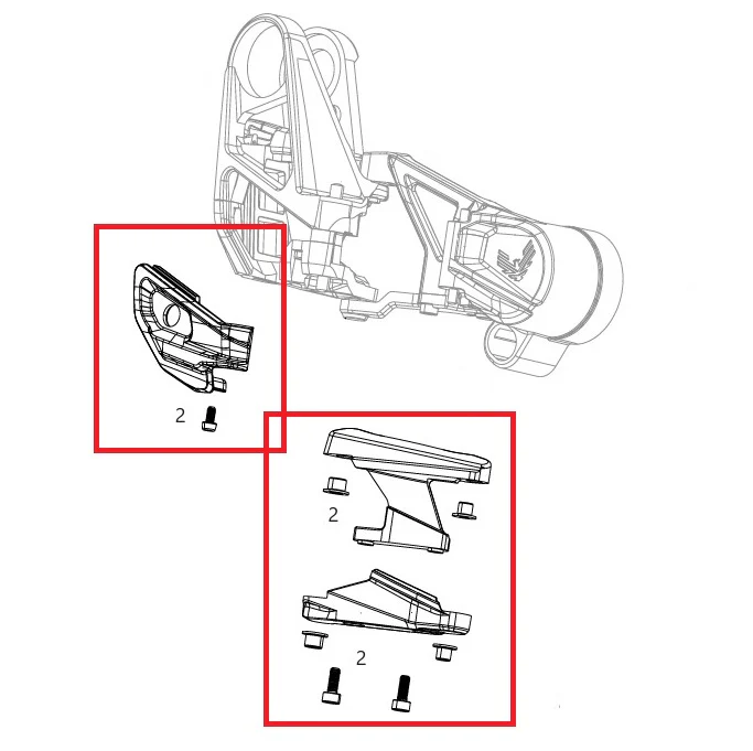 Zestaw ochronny przerzutki SRAM XX T-Type Eagle AXS