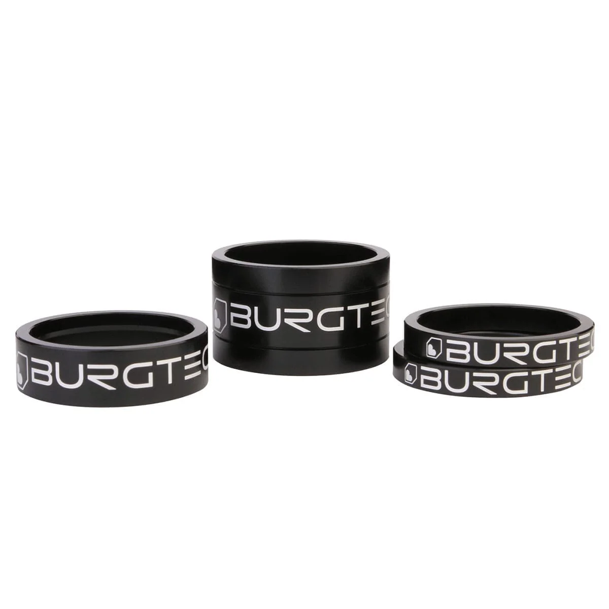 Zestaw podkładek dystansowych BURGTEC 1"1/8 Black Headset Spacer Kit