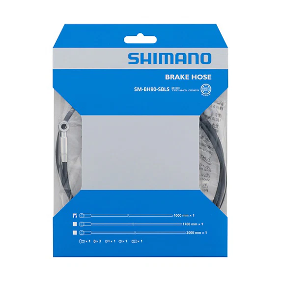 Zestaw prostych węży banjo SHIMANO SM-BH90-SBLS srebrny - Image 3