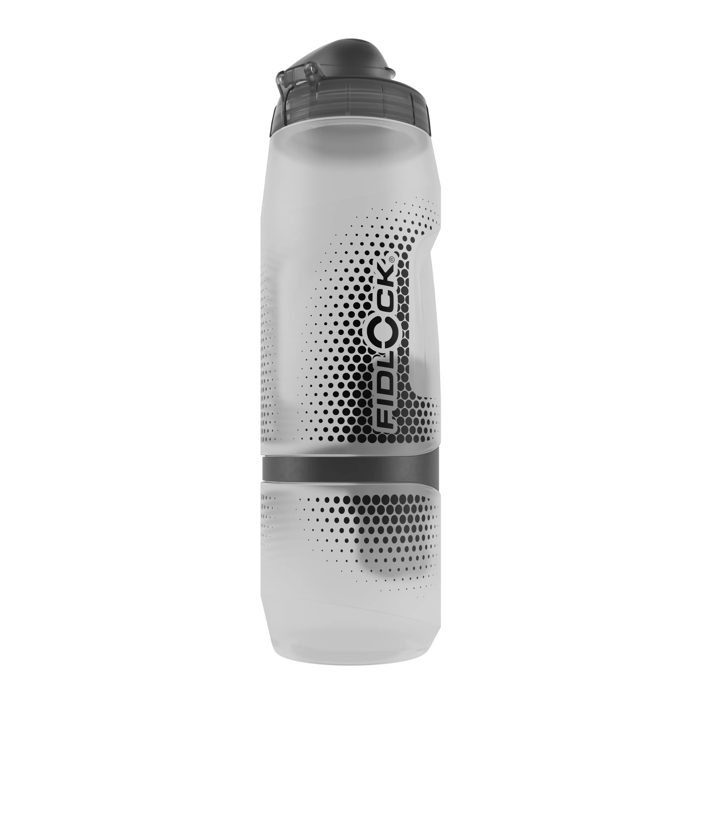 Zestaw bidon i koszyk na bidon FIDLOCK TWIST BIKE BASE 800 ml Przezroczysty - Image 3