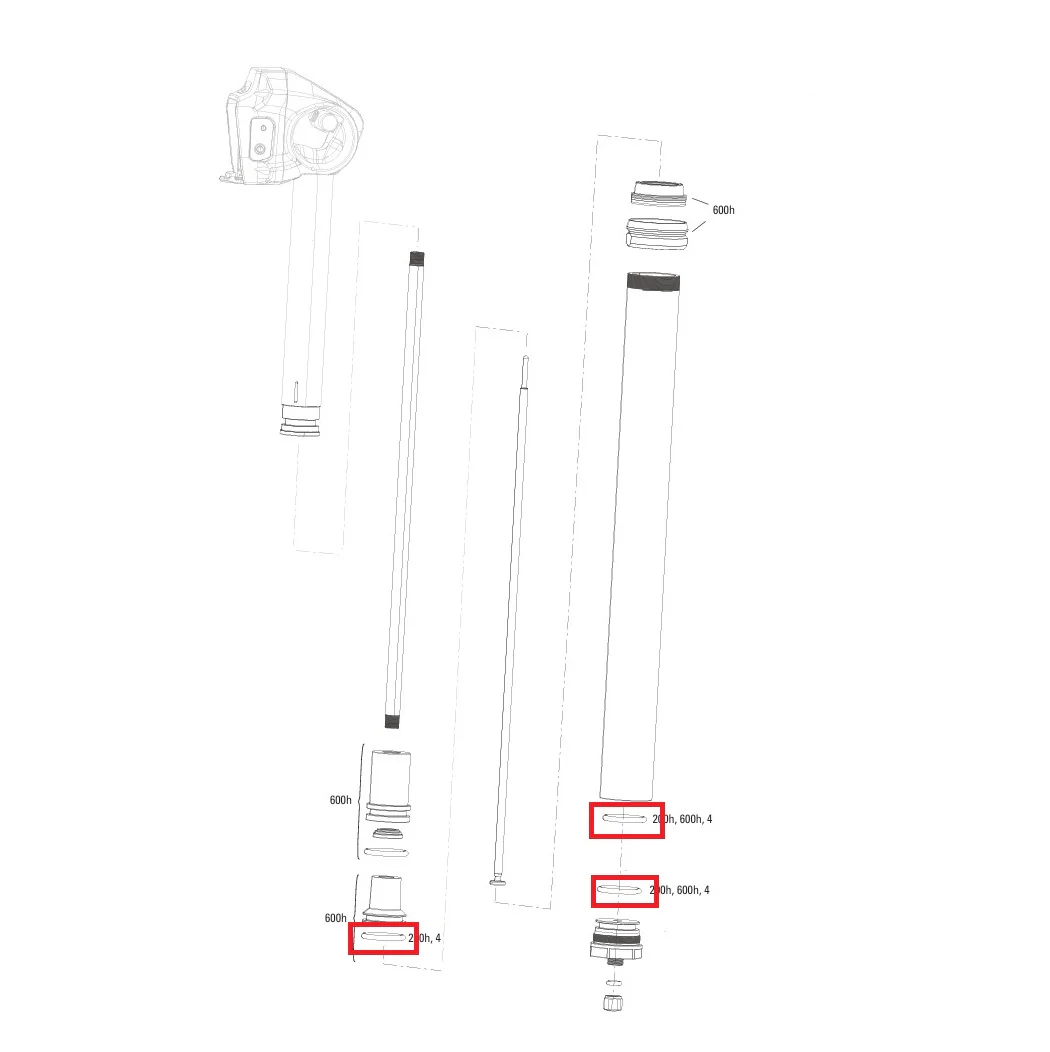 Zestaw konserwacyjny 200 godzin/rok ROCKSHOX REVERB XPLR AXS 27.2mm A1