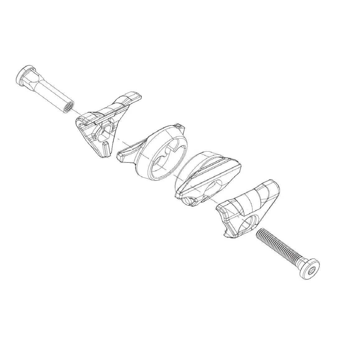 Zestaw wózka do owalnych szyn foteli ROCKSHOX Reverb AXS A1/AXS XPLR