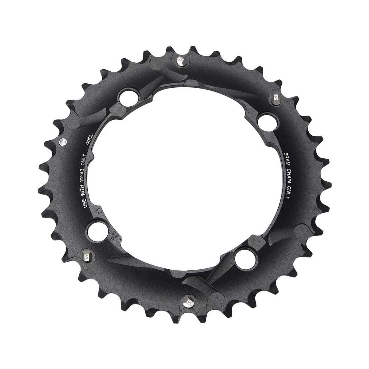 Zewnętrzna tarcza łańcuchowa SRAM MTB 104BCD 10V 4 otwory 104 mm z długim sworzniem - Image 2