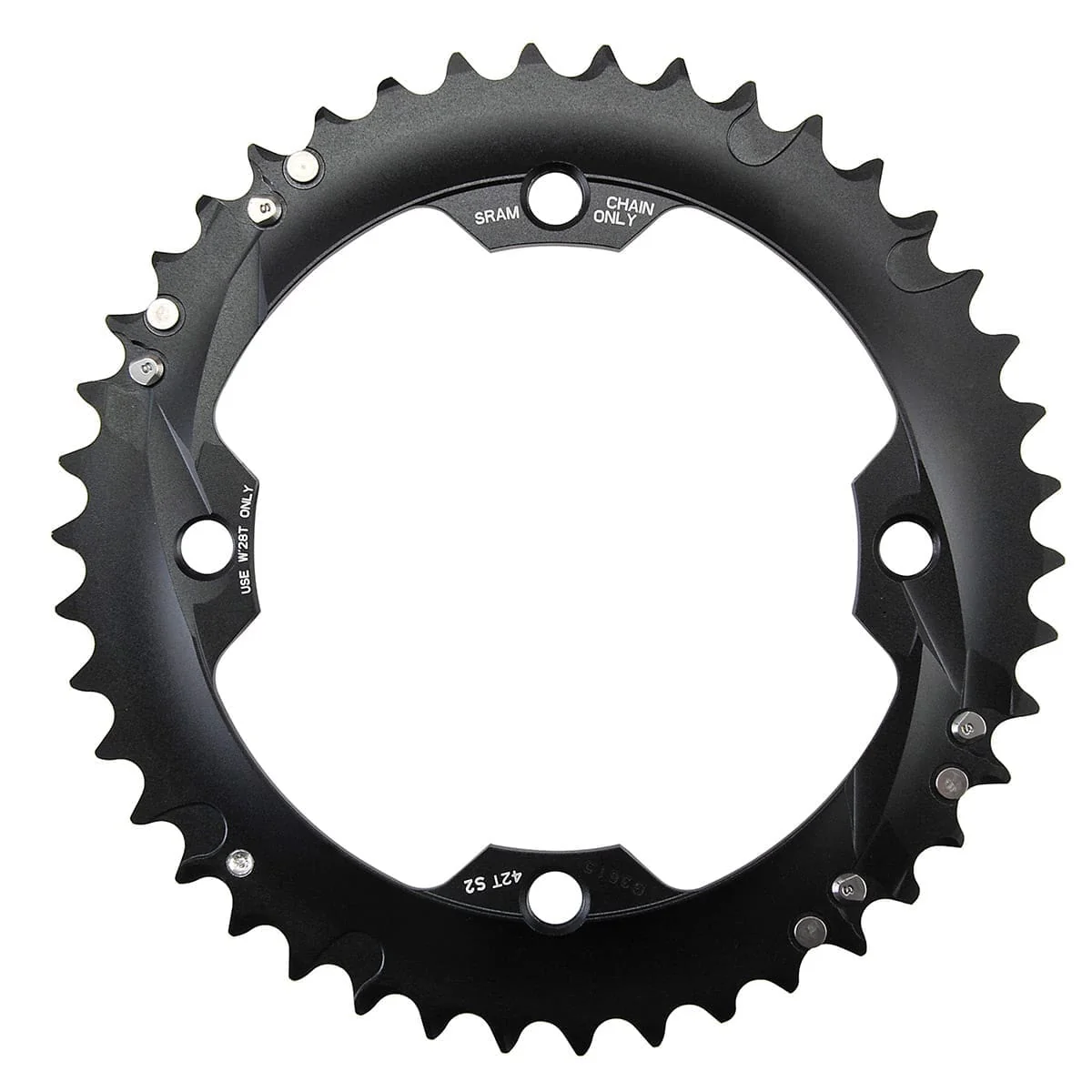 Zewnętrzna tarcza łańcuchowa SRAM S2 10V 4 otwory 120 mm - Image 2