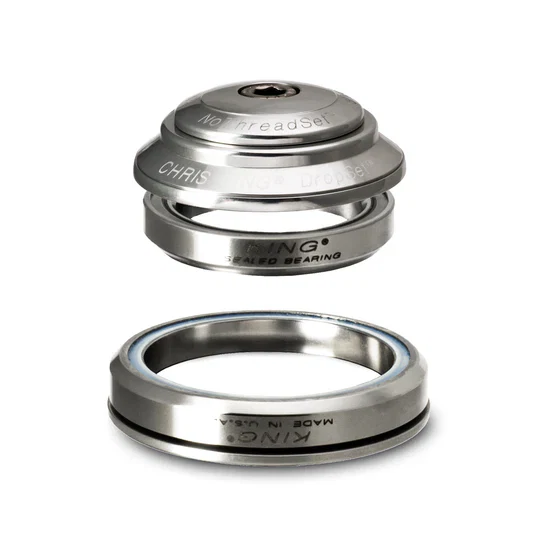 Zintegrowany zestaw słuchawkowy CHRIS KING DROPSET 2 1"1/8-1.5" IS42/IS52 45° srebrny