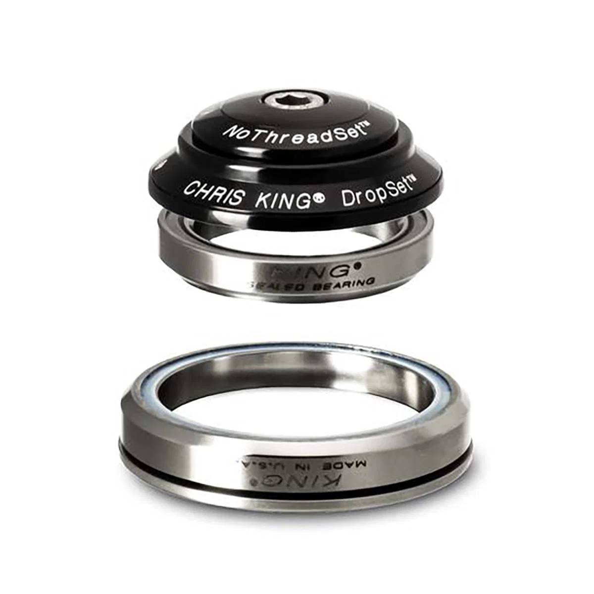 Zintegrowany zestaw słuchawkowy CHRIS KING DROPSET 3 1"1/8-1.5" IS41/IS52 36° Ceramic Black